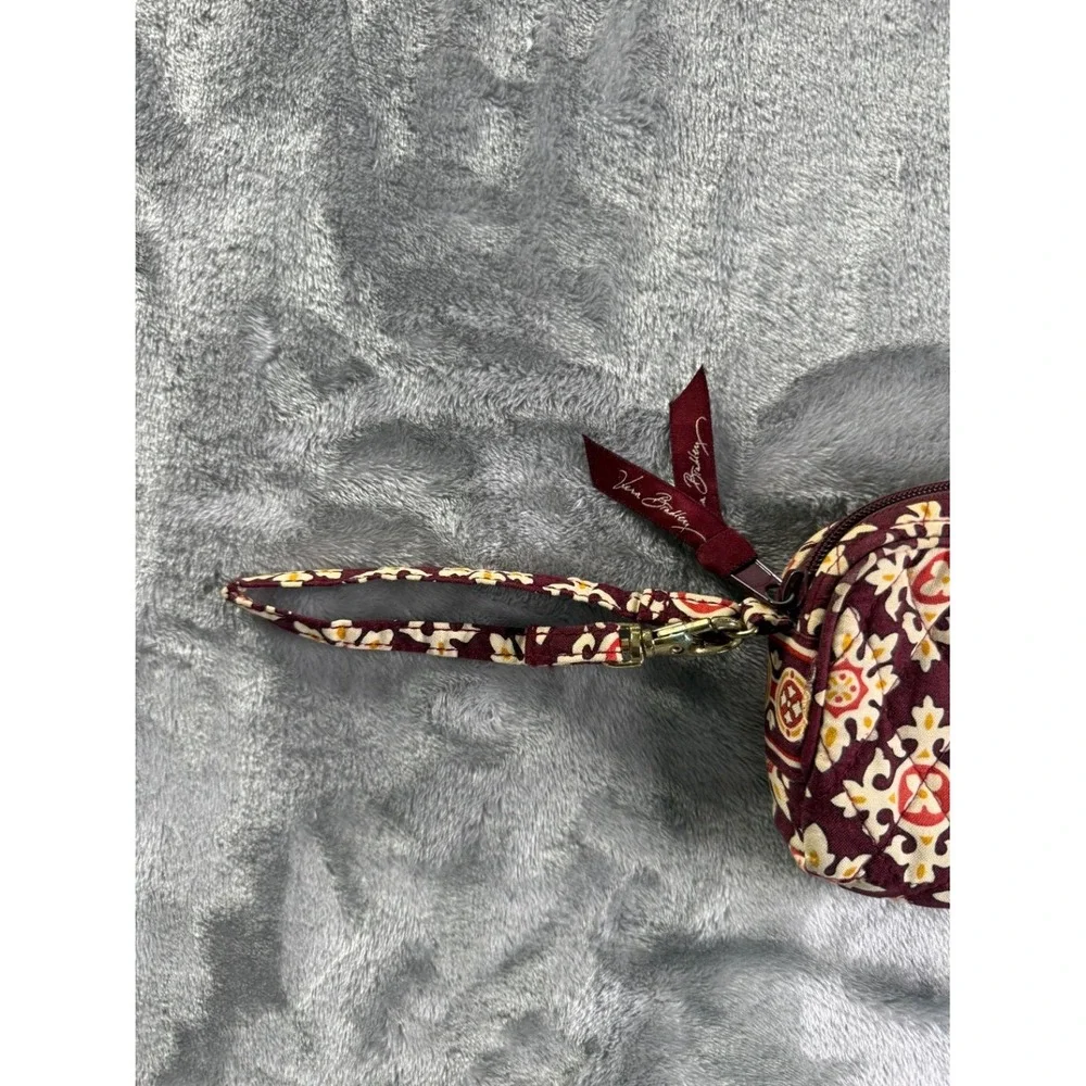 Vera Bradley All in One Wristlet Women's Small Burgundy Removable Wrist Strap